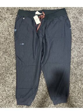 Figs Zamora Jogger Scrub Pants — Heather Denim 3XL